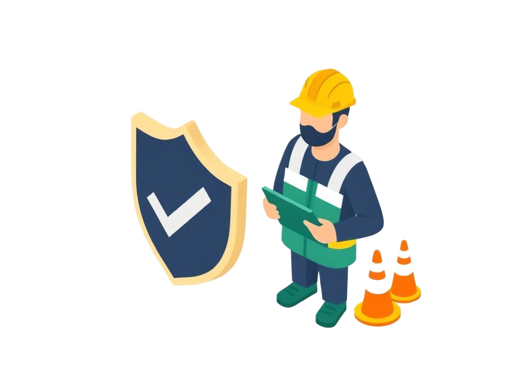 Illustrazione sicurezza sul lavoro