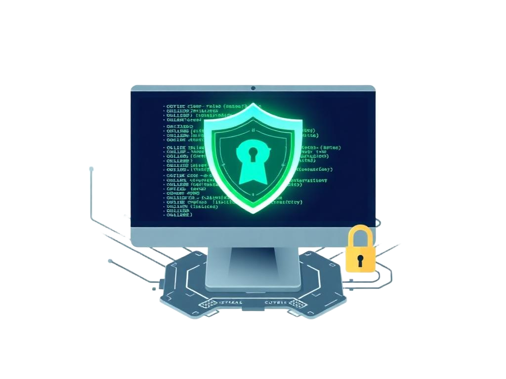 Illustrazione sicurezza informatica